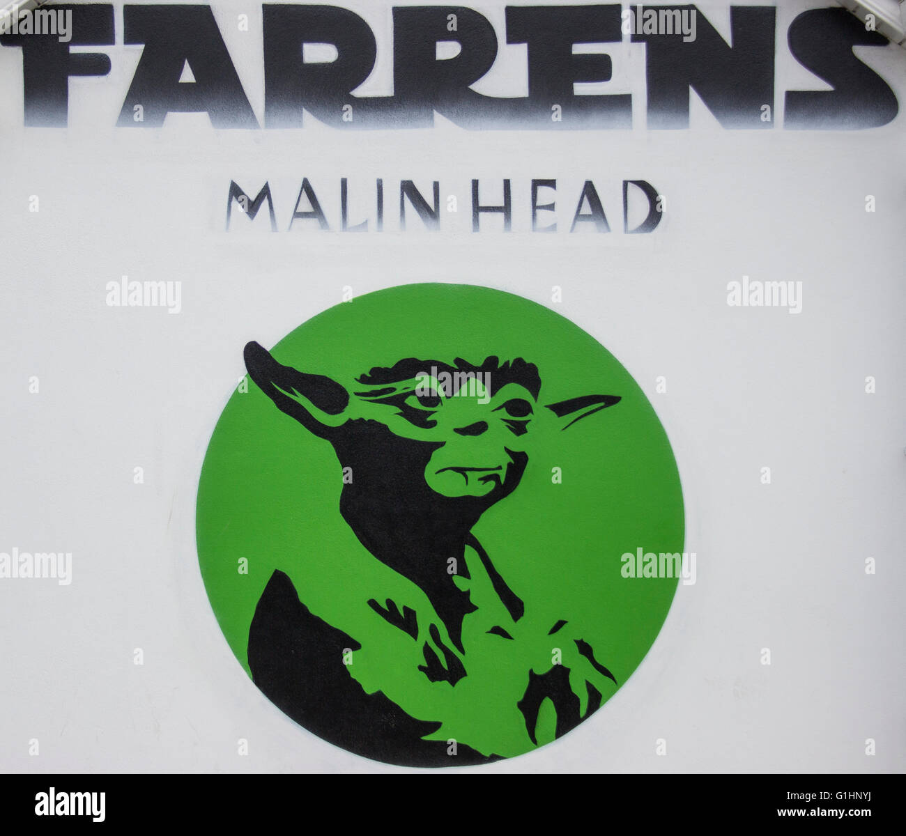 Farren's Bar Malin Head Stock Photo