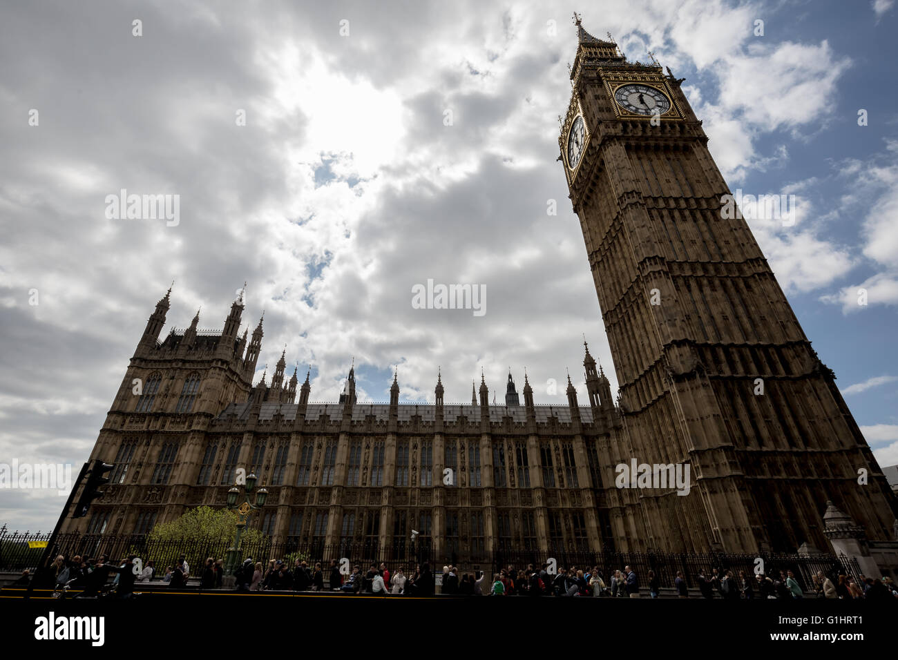 British Houses of Parliament and Big Ben in Westminster, London, UK. Stock Photo