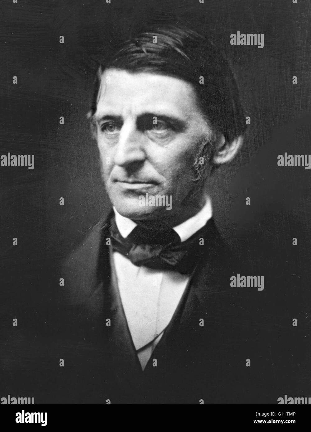 Ralph Waldo Emerson, Waldo Emerson, American essayist, lecturer, and poet Stock Photo
