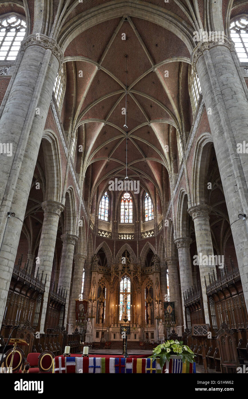 Church of Sint-Michiels. Gent. Flanders. Belgium. Stock Photo