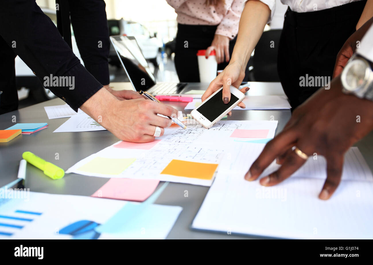Business People Diverse Brainstorm Meeting Concept Stock Photo - Alamy
