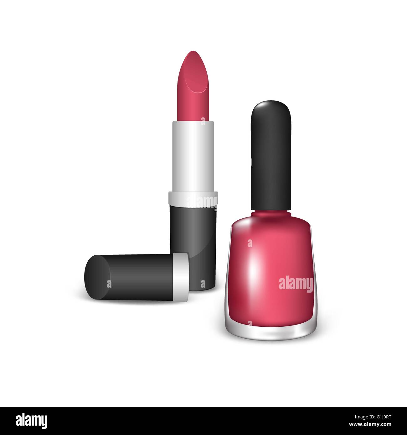 Nail polish and lipstick Stock Vector Image & Art Alamy
