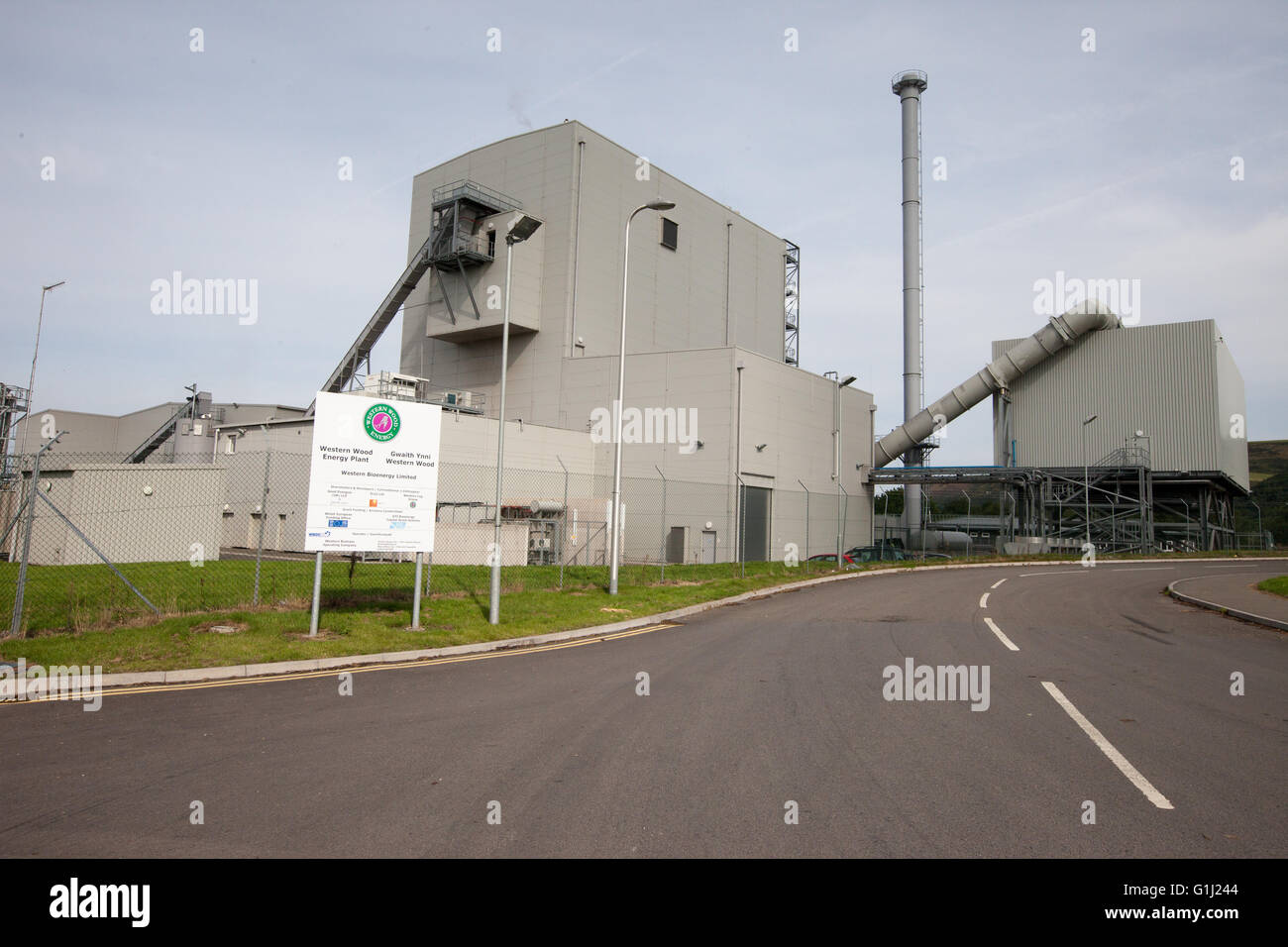 The Western Wood Energy Plant at Port Talbot, Wales. Stock Photo