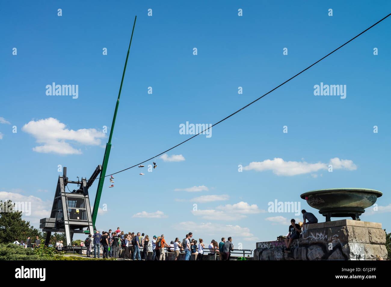 The Metronome and Letna park, Prague, Czech Republic, Europe Stock Photo Alamy