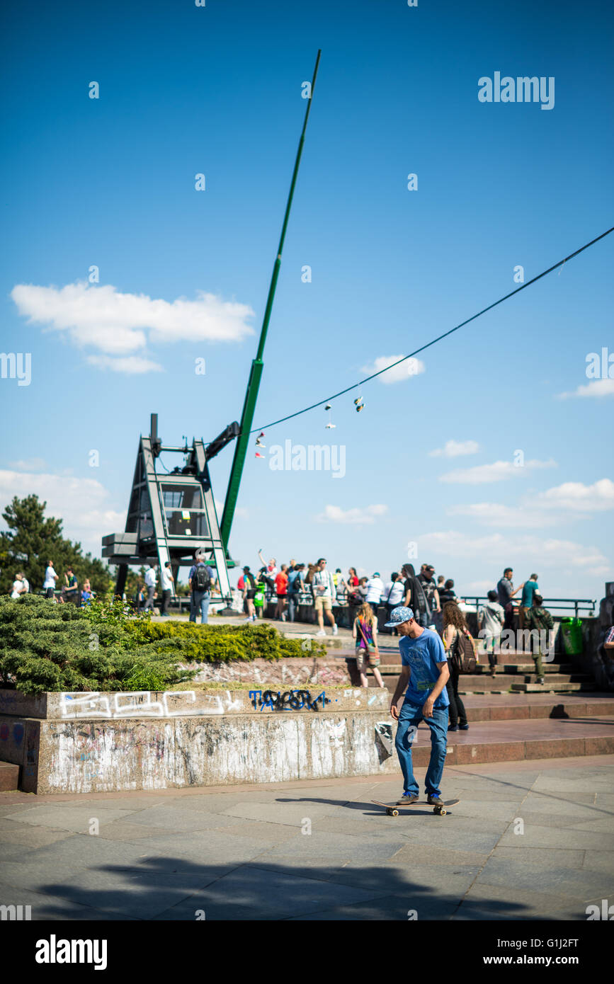 The Metronome and Letna park, Prague, Czech Republic, Europe Stock Photo Alamy