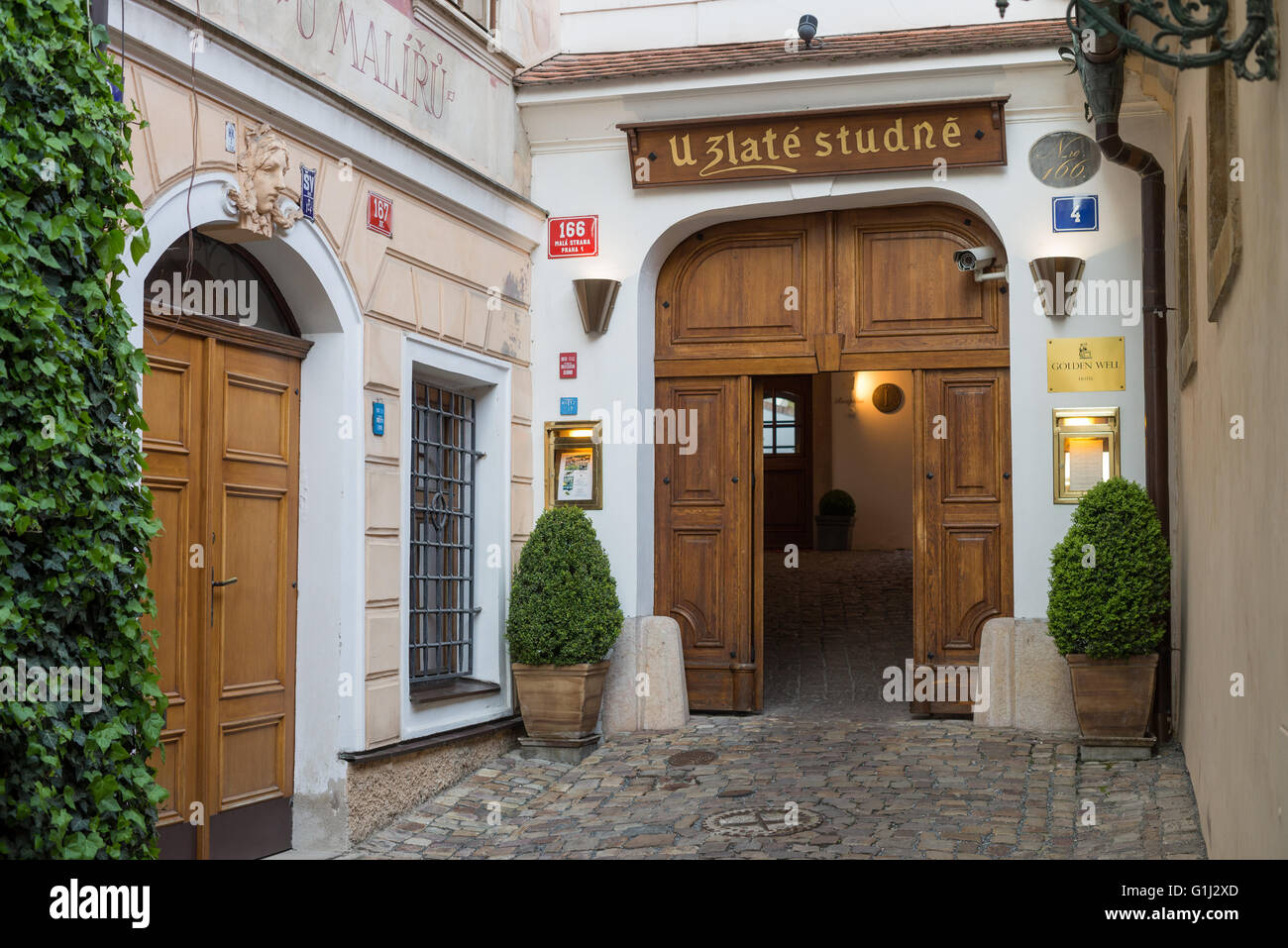 Hotel and restaurant U Zlate Studne, Mala Strana, Prague, Czech