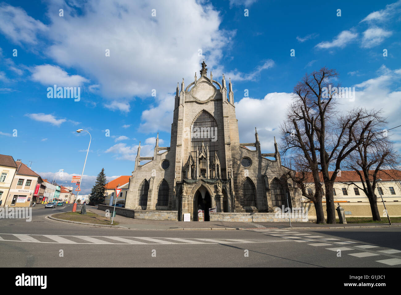 The Church of the Assumption of Our Lady, Sedlec, Kutna Hora, UNESCO town, Czech Republic Stock Photo