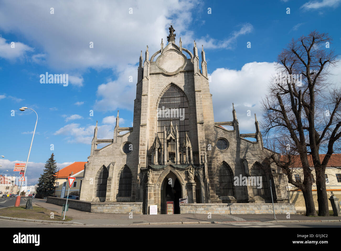 The Church of the Assumption of Our Lady, Sedlec, Kutna Hora, UNESCO town, Czech Republic Stock Photo