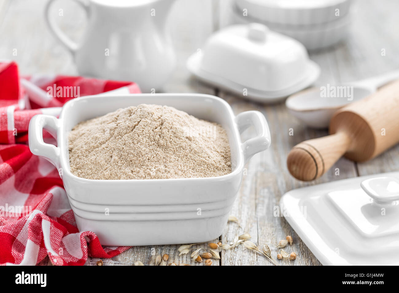flour Stock Photo