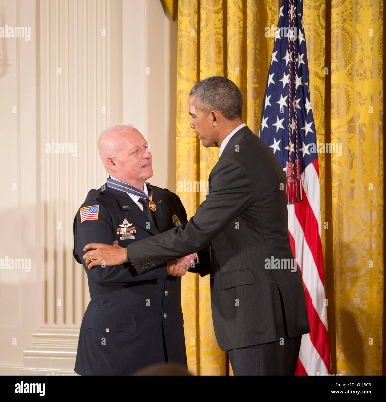 Washington, DC, USA. 16th May, 2016. The Medal of Valor is awarded by ...