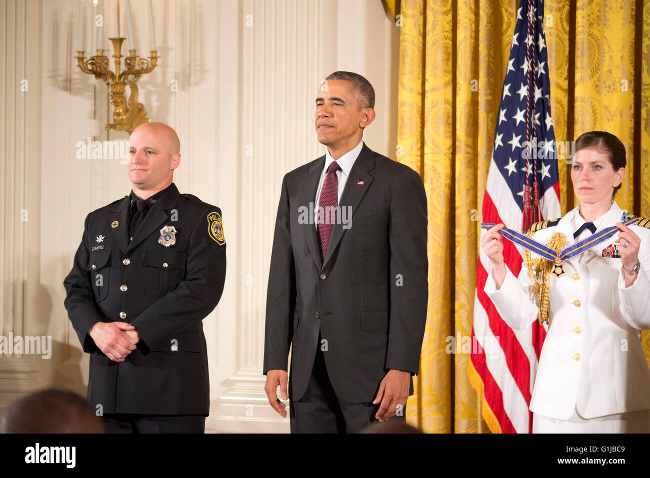Washington, DC, USA. 16th May, 2016. The Medal of Valor is awarded by ...