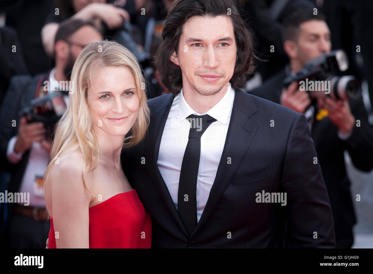 Cannes France 16th May 2016 Actress Joanne Tucker And Actor Adam Driver At The Gala 9109