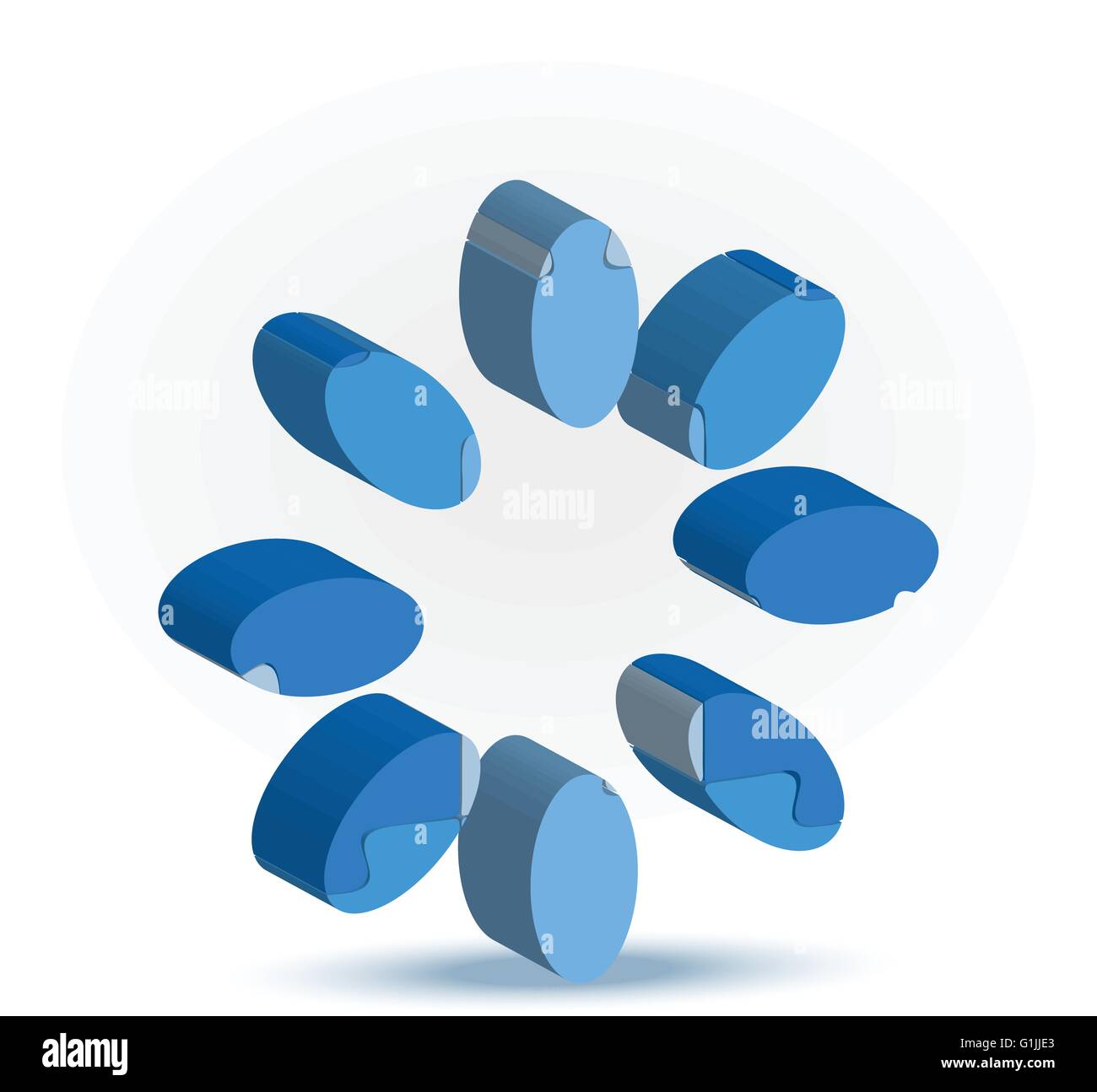EPS 10 Vector Illustration of loading icon in puzzle Stock Vector Image ...