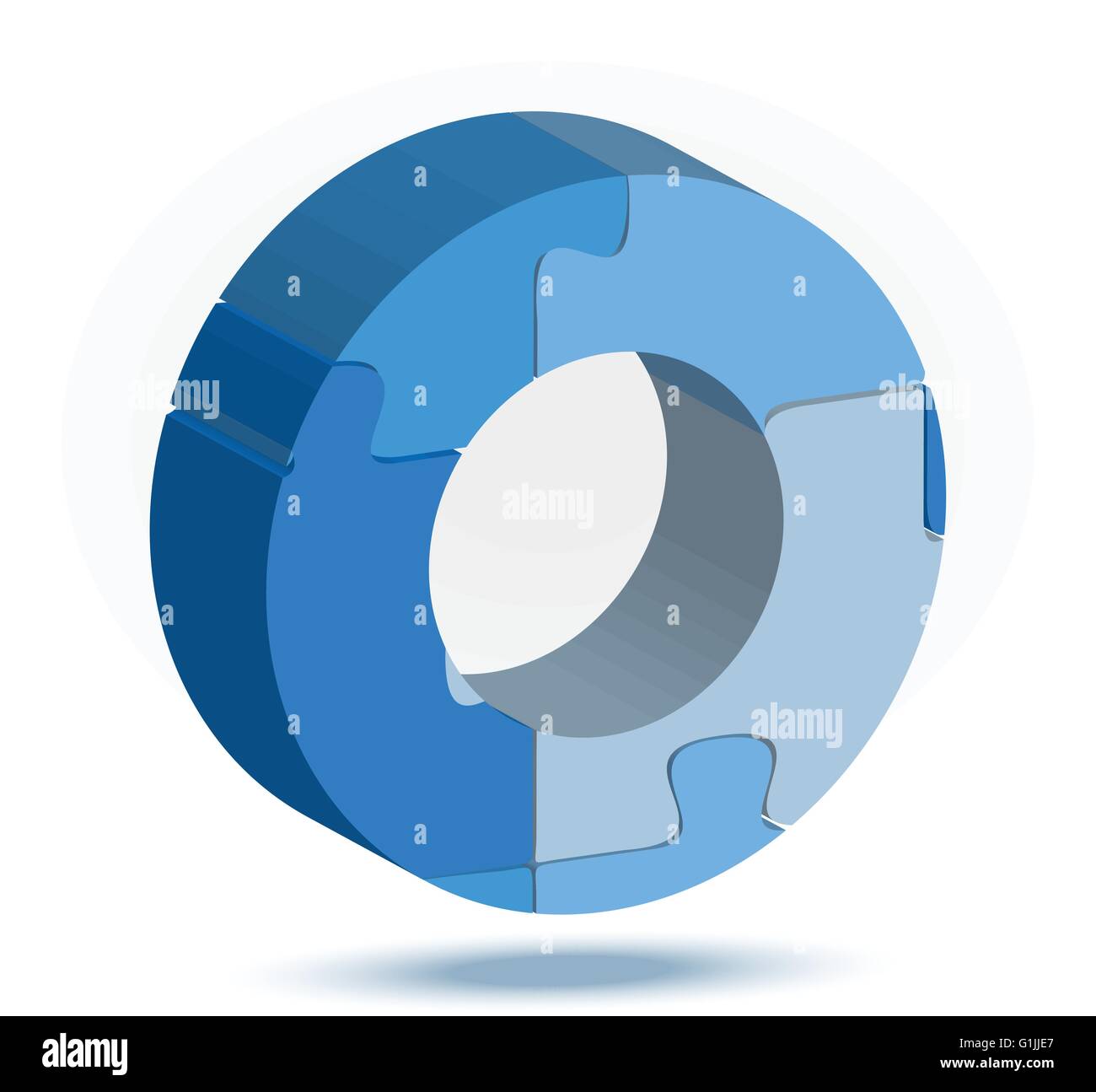 EPS 10 Vector Illustration of loading icon in puzzle Stock Vector Image ...
