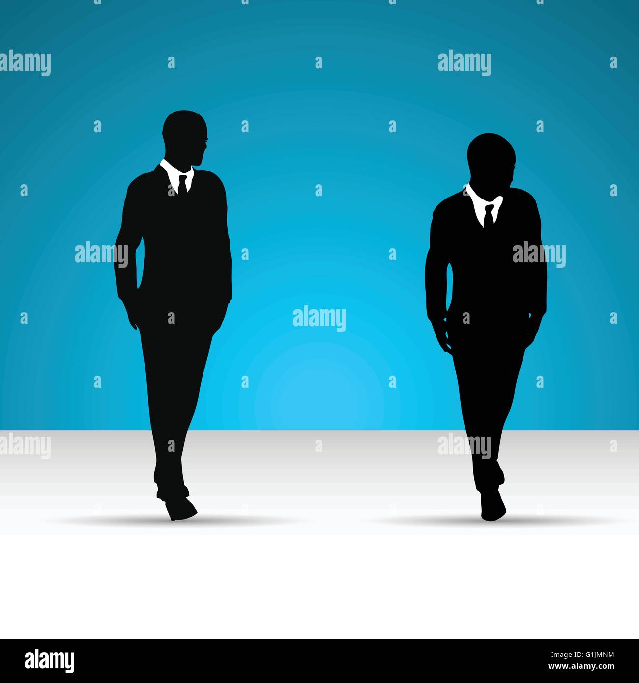 Business man in suit and tie silhouette Stock Vector Image & Art - Alamy