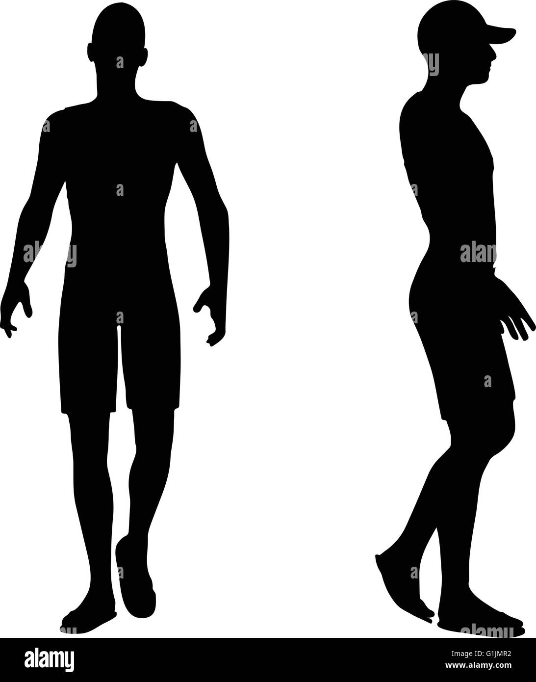 Back of man head silhouette Stock Vector Images - Alamy
