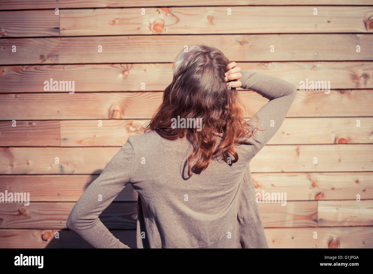 Vintage woman confused hi-res stock photography and images - Alamy