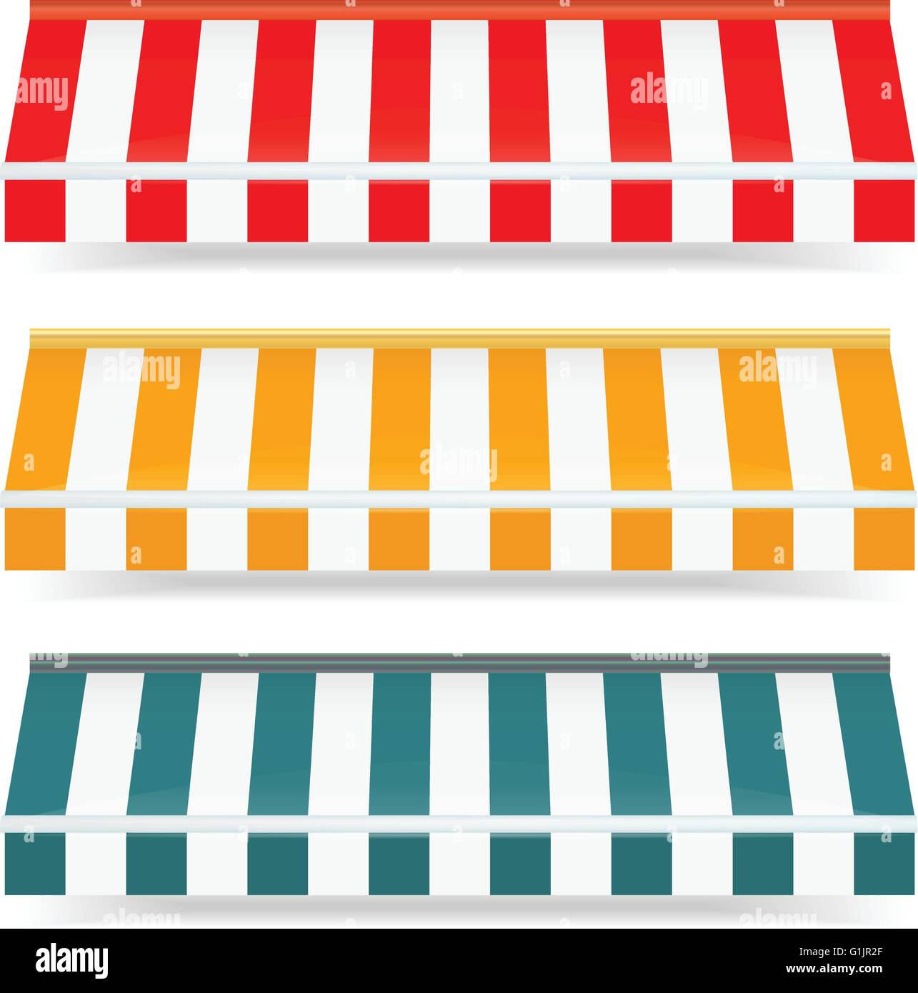 Vector Illustration of awnings Stock Vector