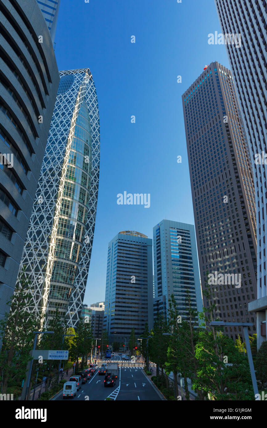 Shinjuku, Tokyo, Japan financial district cityscape Stock Photo