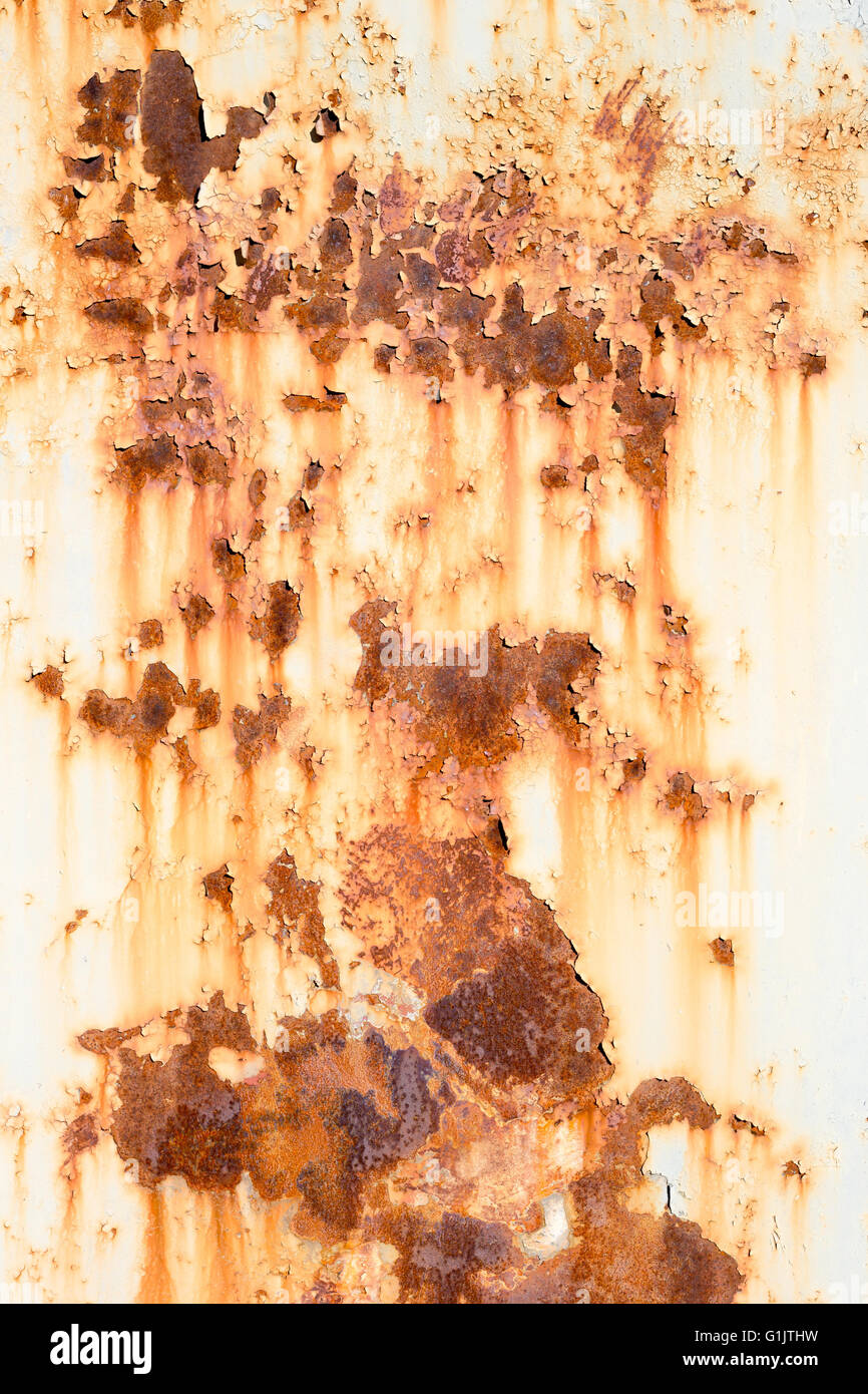 Old painted metal texture with traces of rust Stock Photo - Alamy