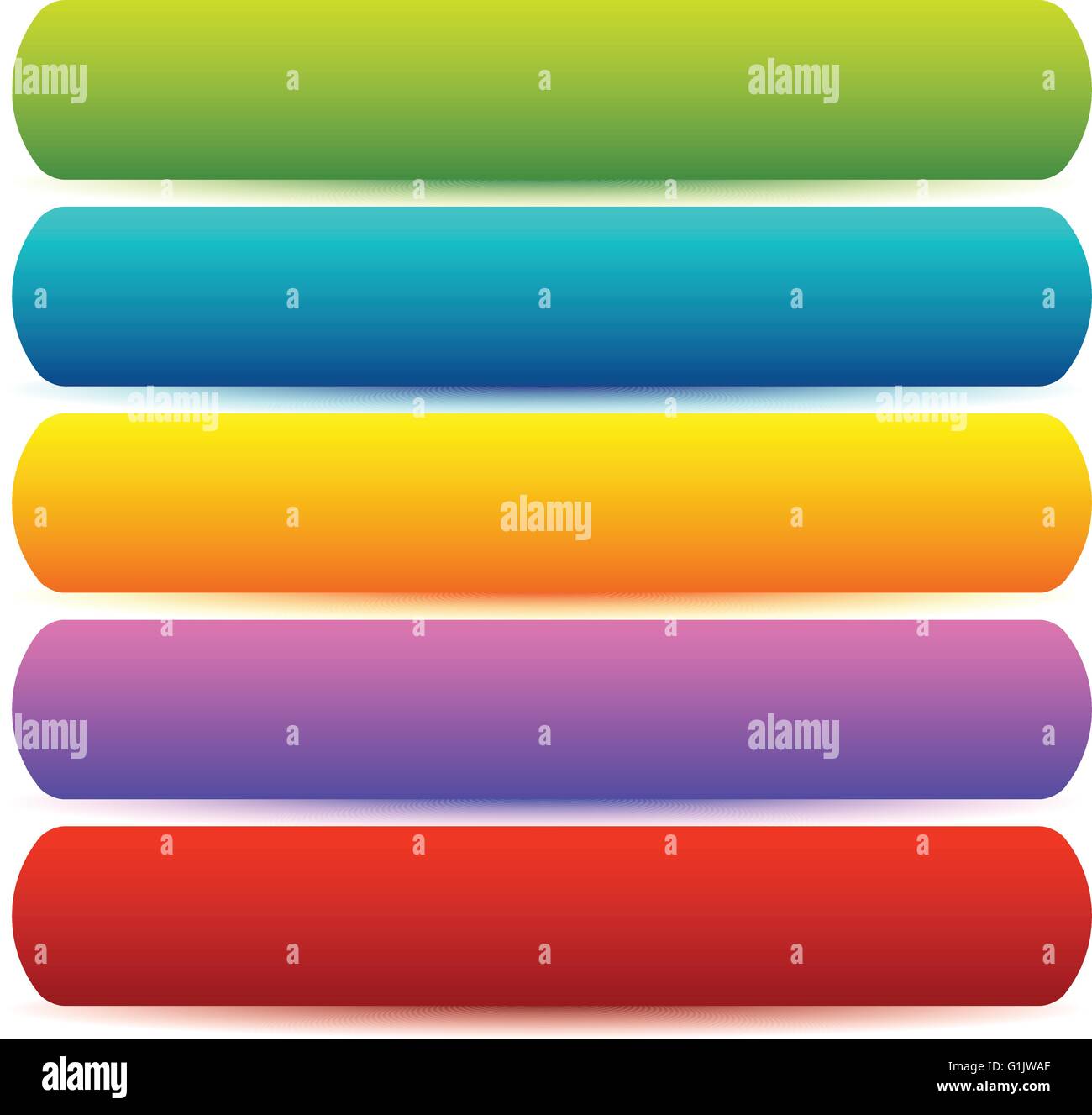 Horizontal banner / button templates, blank backgrounds in several ...