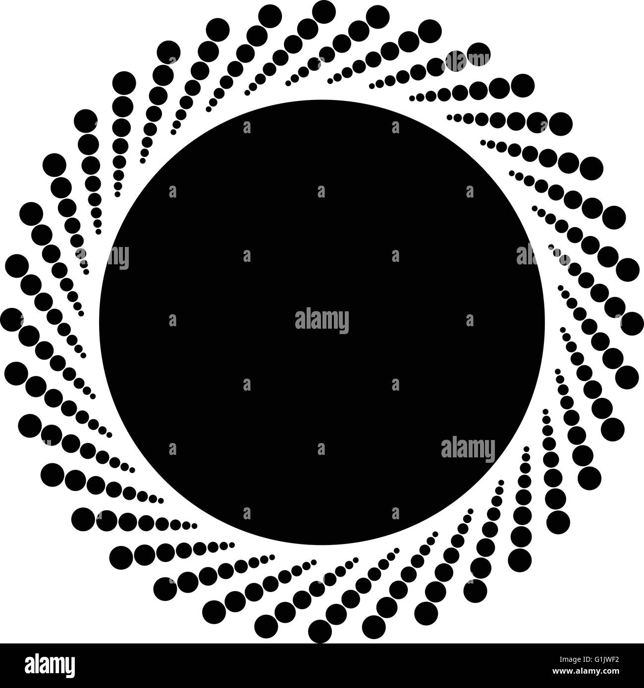 Concentric black spots Stock Vector Images - Alamy