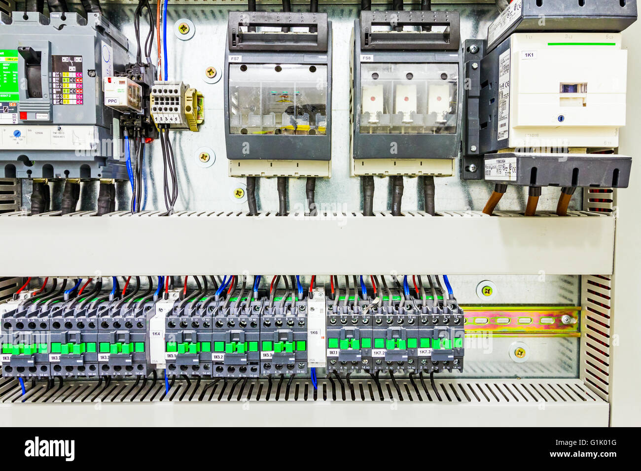 Automatic programming relay has control over electrical panel, power