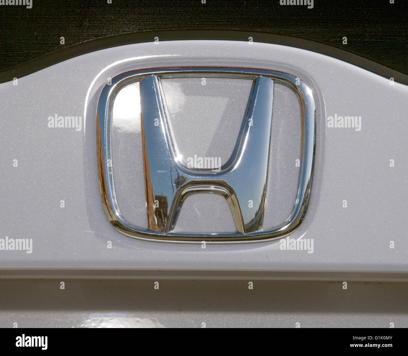 2009 Honda Insight hybrid family hatchback car -  Honda Badge Stock Photo