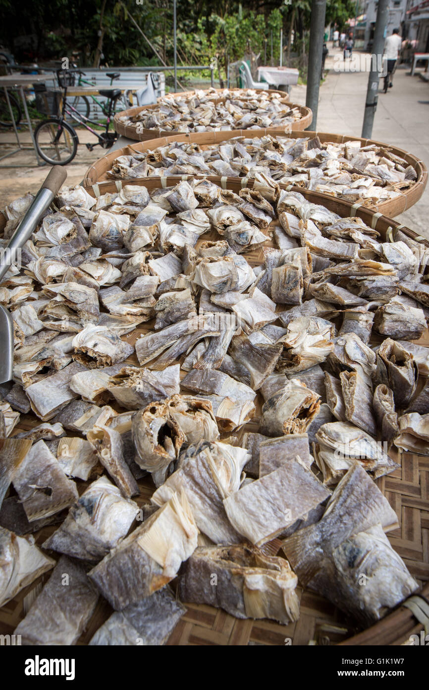 Dried fish Stock Photo
