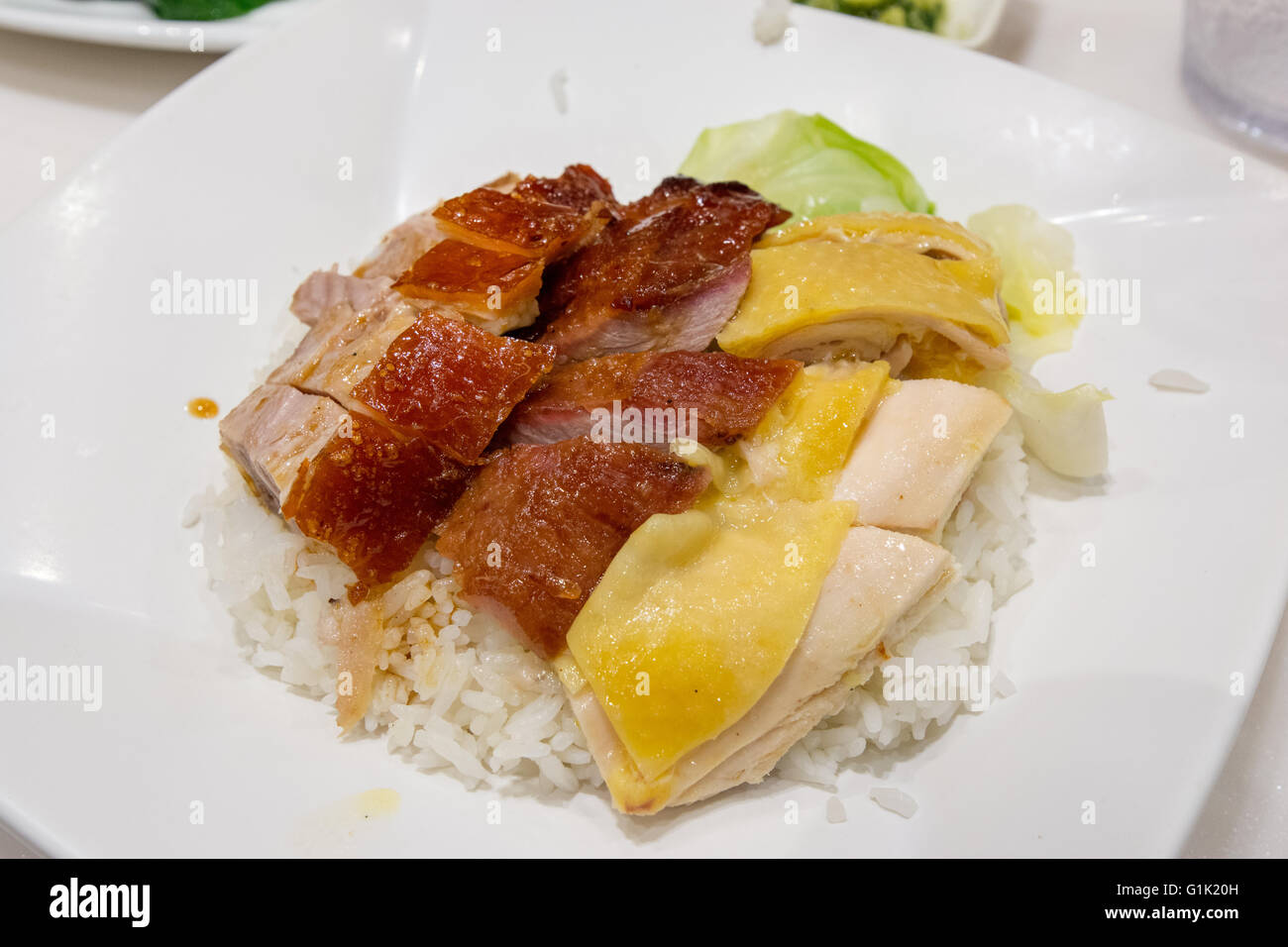 Roast duck and chicken Stock Photo Alamy