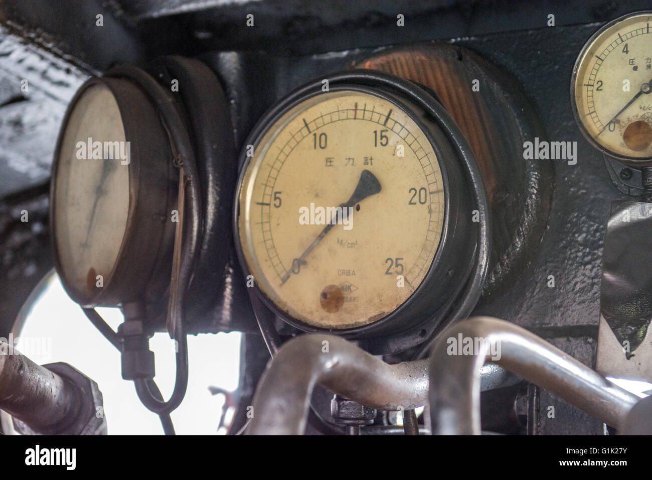locomotive details Stock Photo