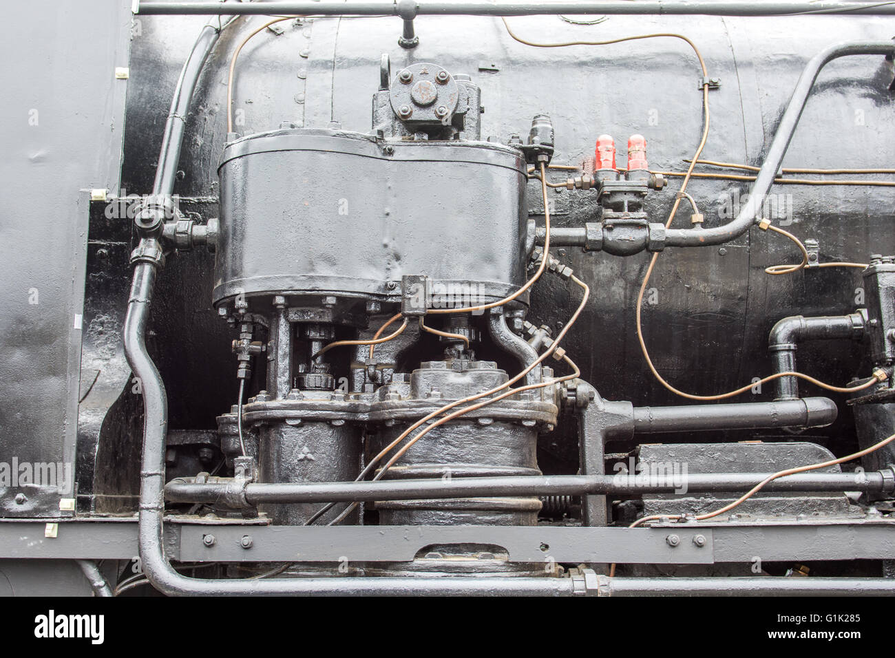 locomotive details Stock Photo