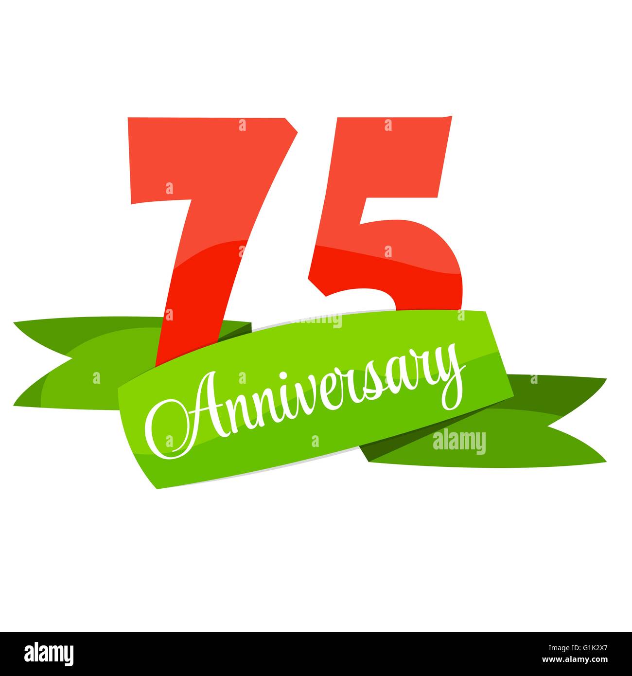 Jubilee 75 years Stock Vector Images - Alamy
