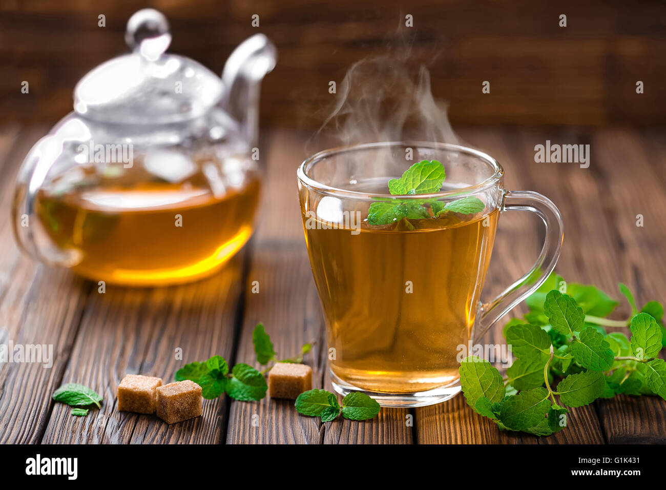 mint tea Stock Photo