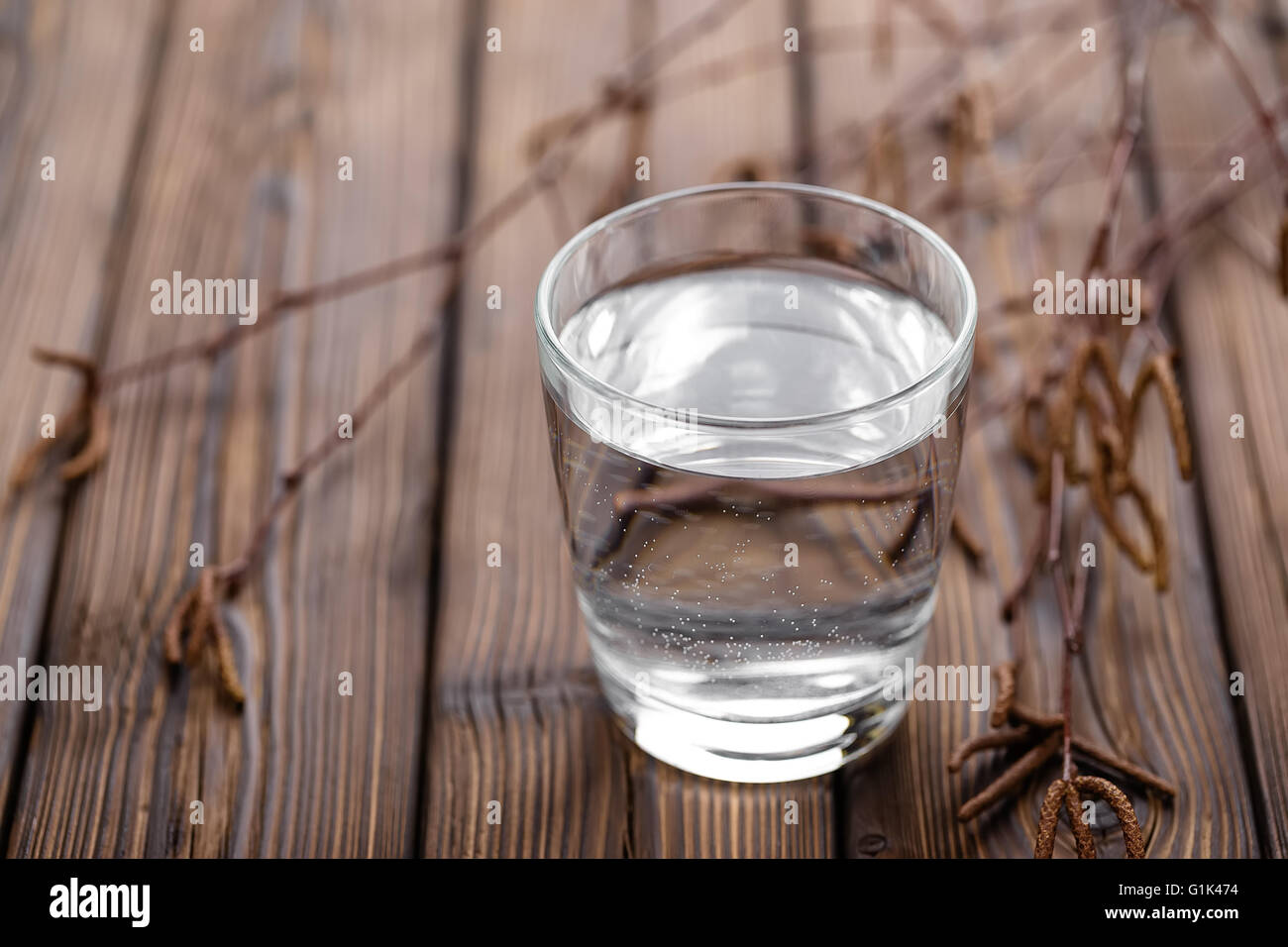 birch sap Stock Photo