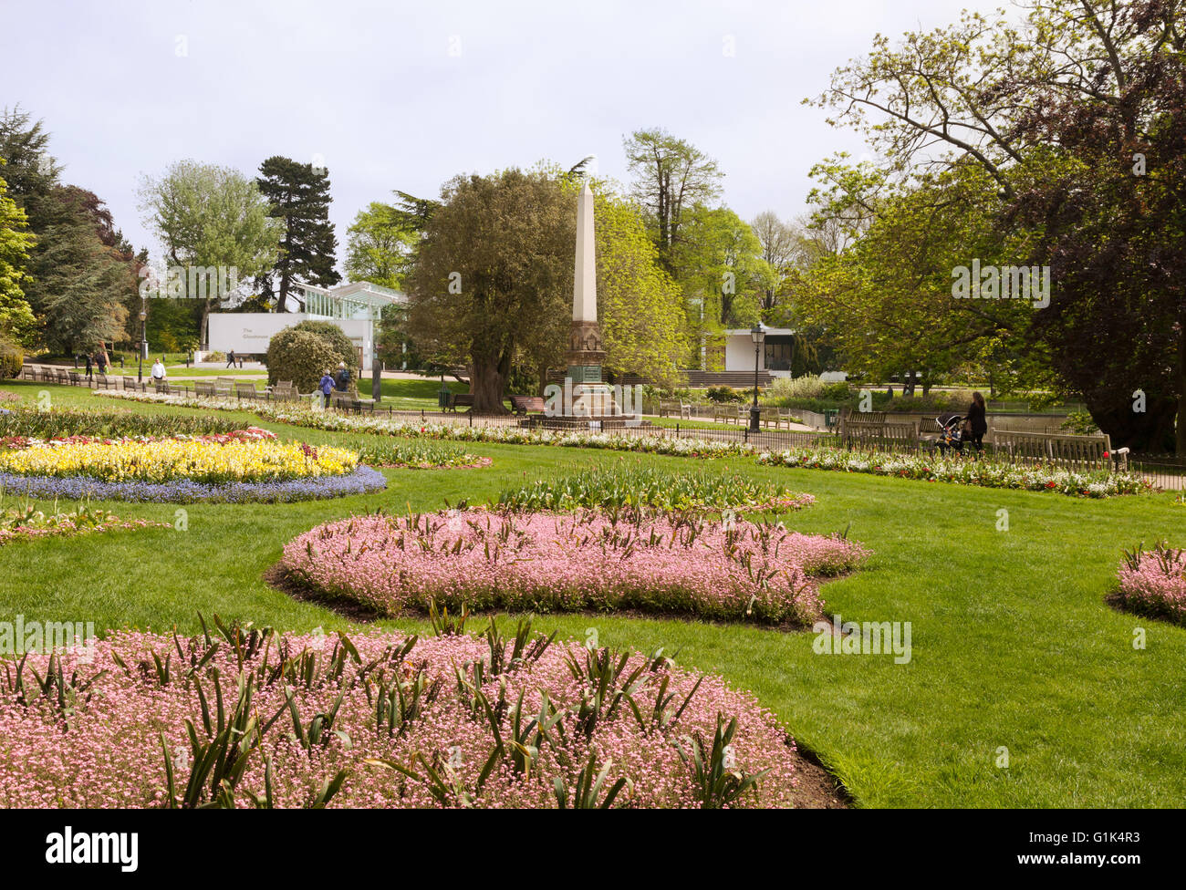 Sprintime in Jephson Gardens, Royal Leamington Spa, Warwickshire UK