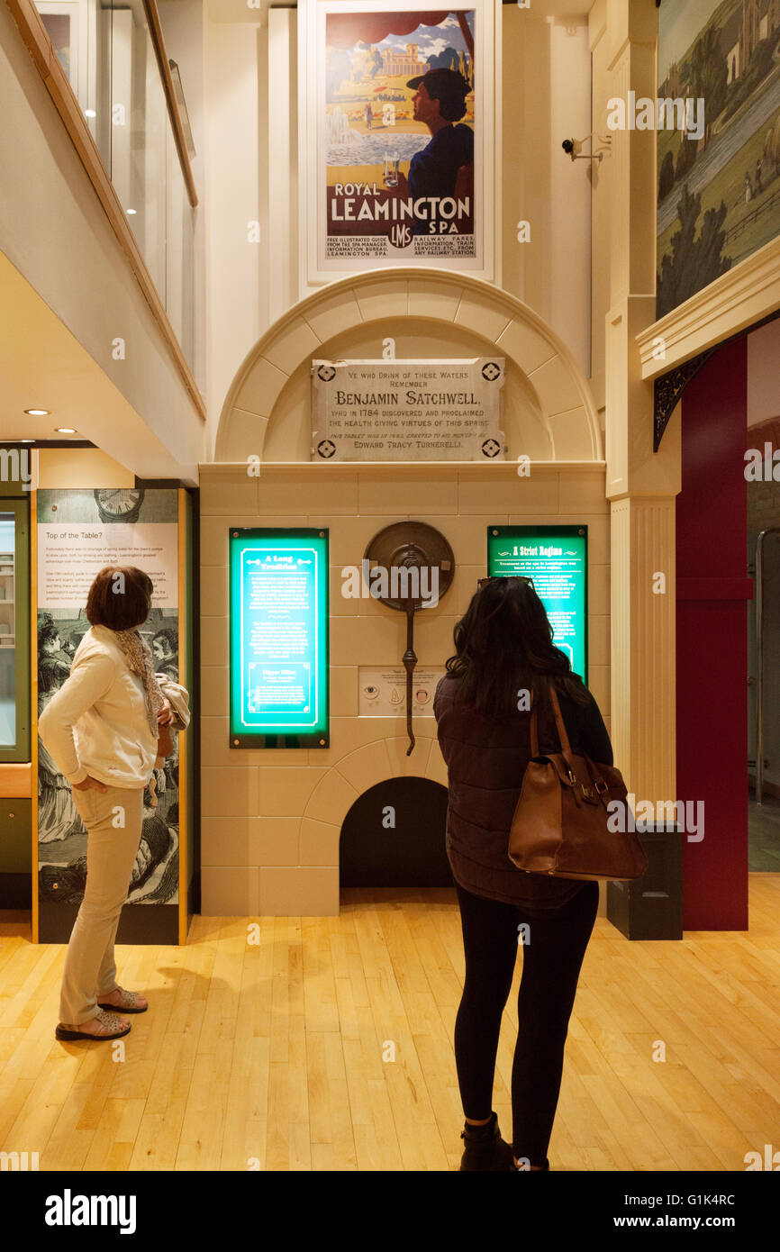 Two women in the museum, The Pump Room, Royal Leamington Spa