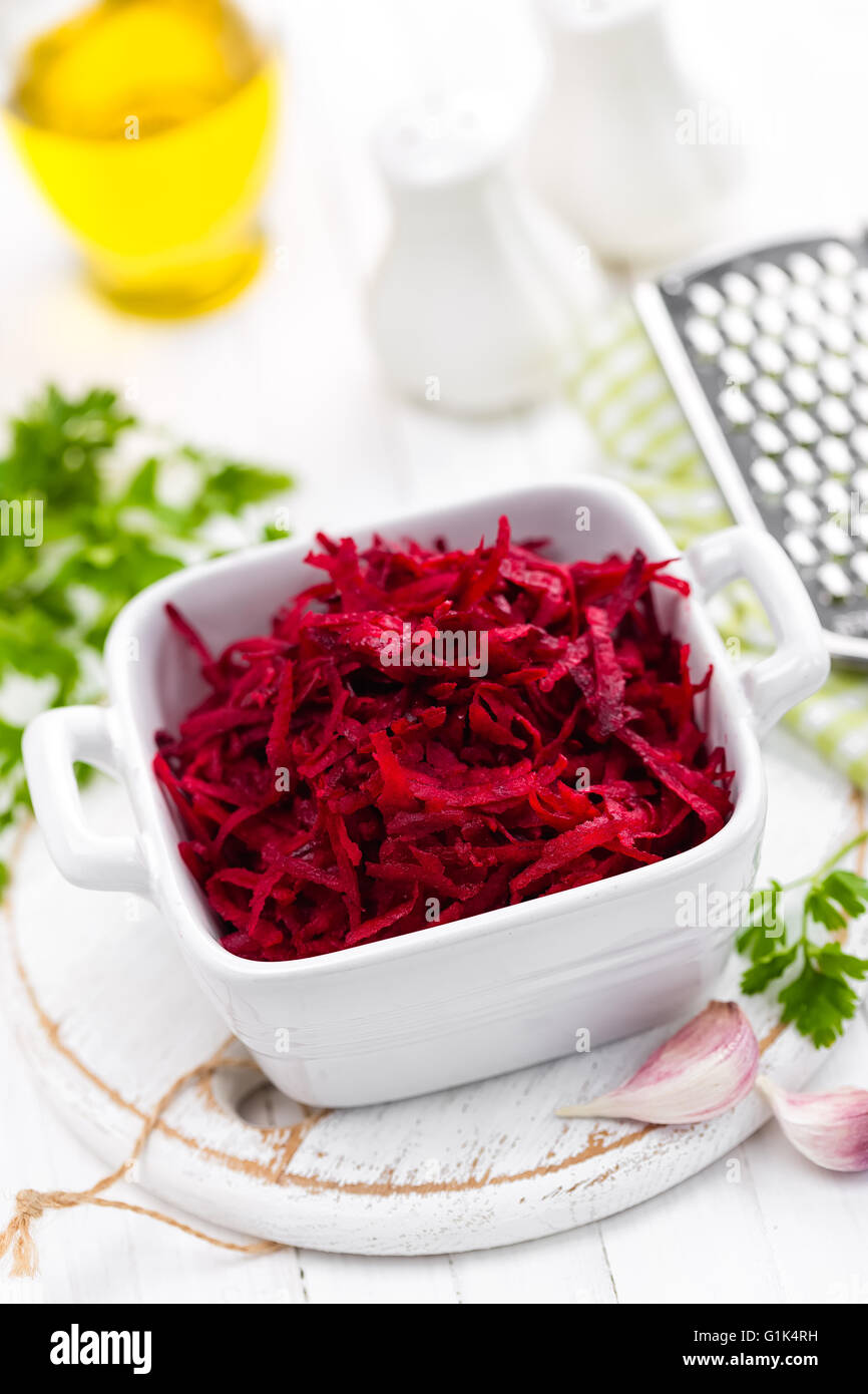 grated beet Stock Photo
