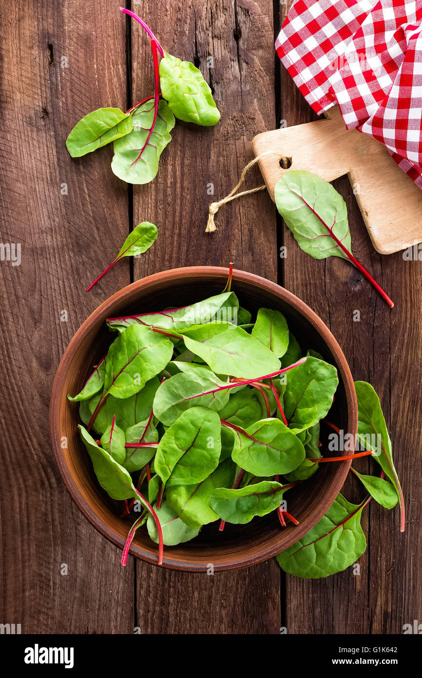 Sentio Chard Green chard leaf hi-res stock photography and images - Alamy