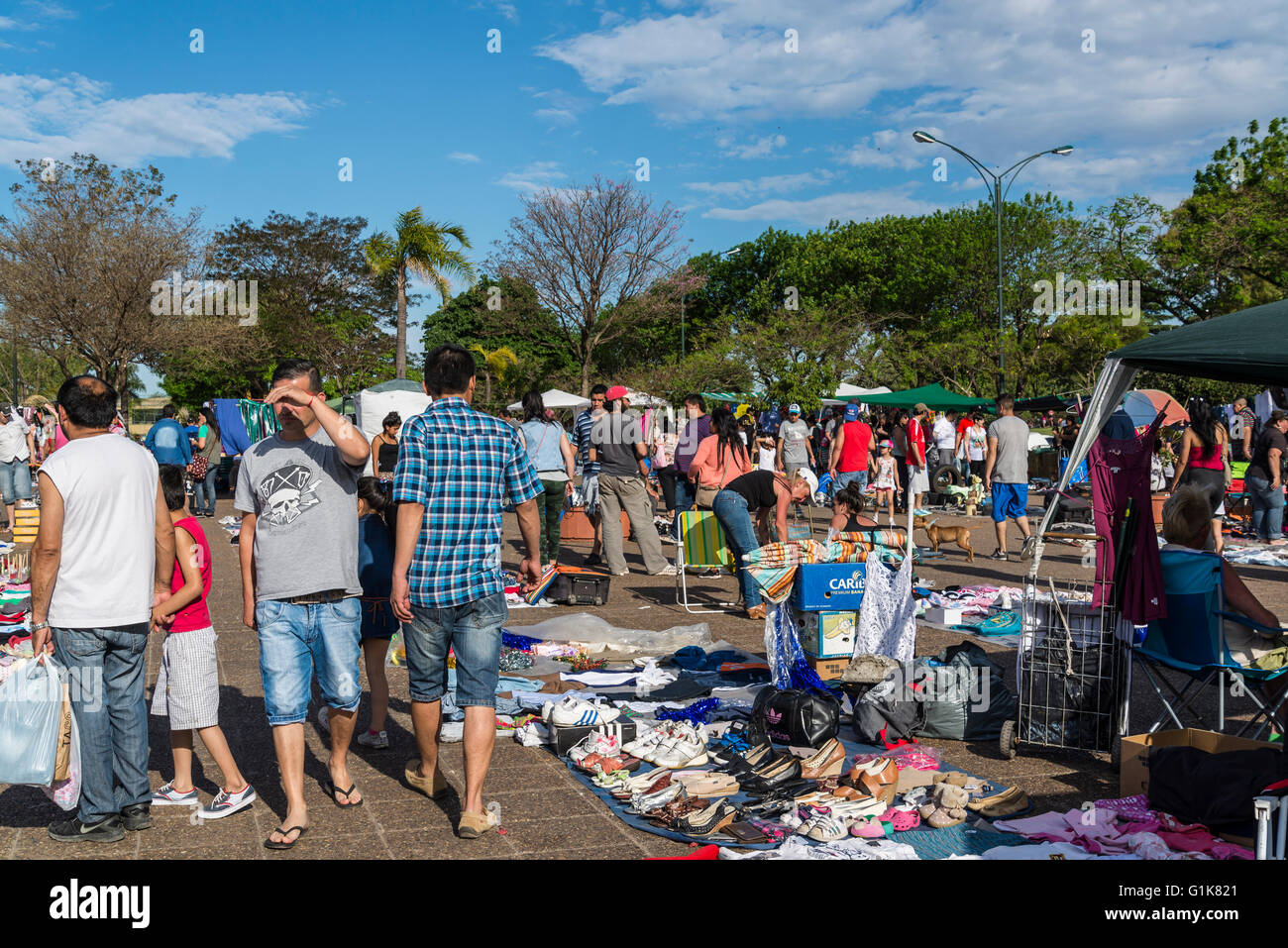 Flee market, Feria de Mataderos, Buenos Aires, Argentina Stock Photo