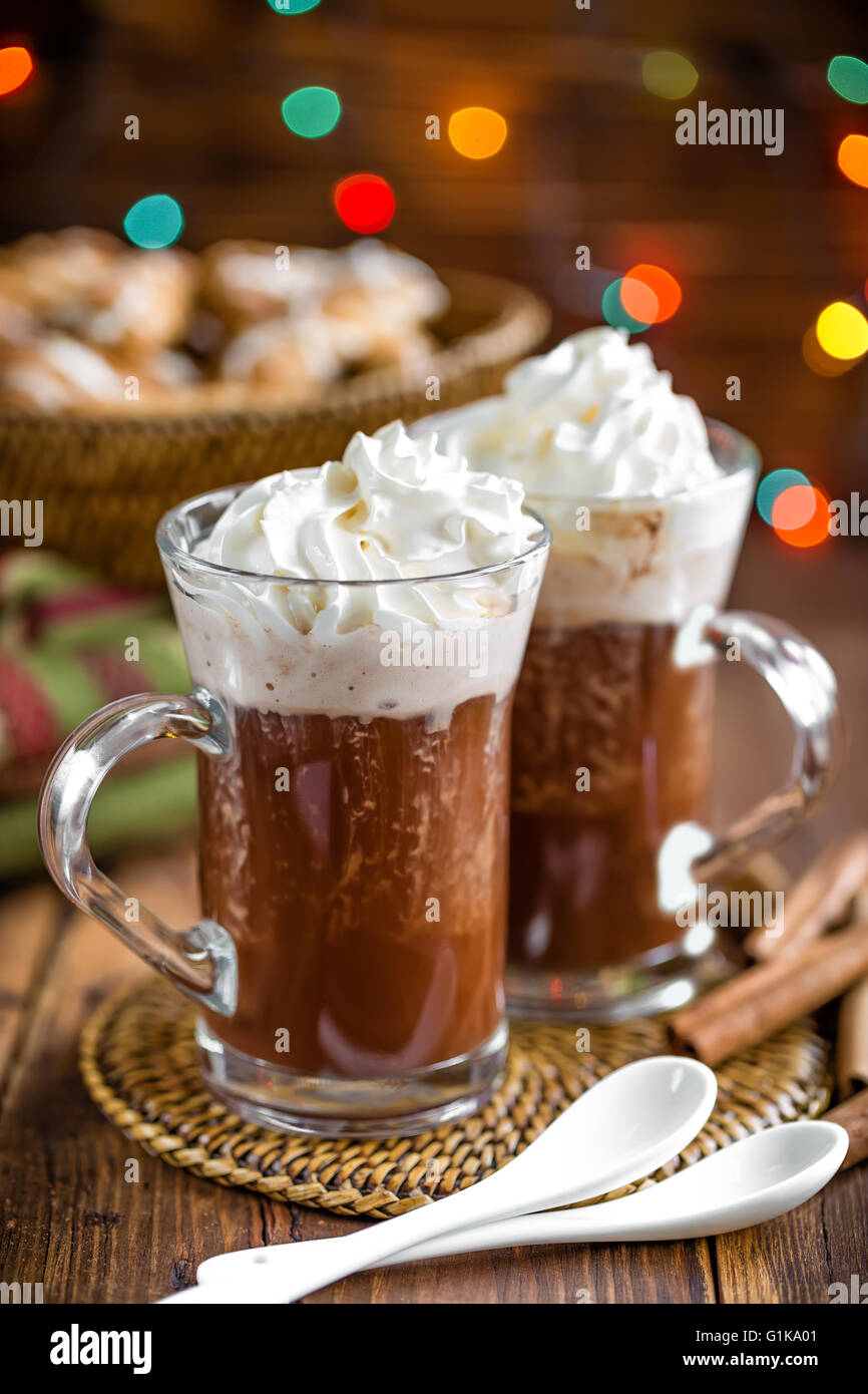 christmas hot chocolate Stock Photo - Alamy
