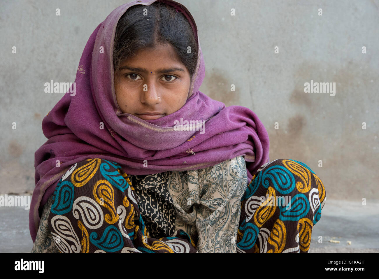 Aboriginal Gujarati Girl, Kutch Stock Photo Alamy