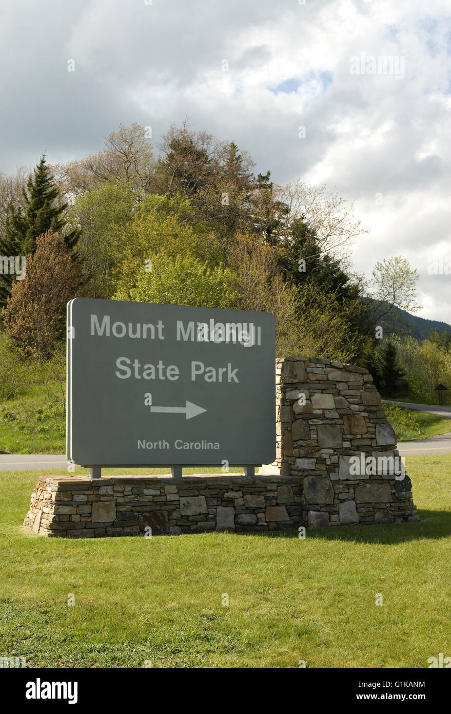 Mount Mitchell State Park North Carolina USA Stock Photo