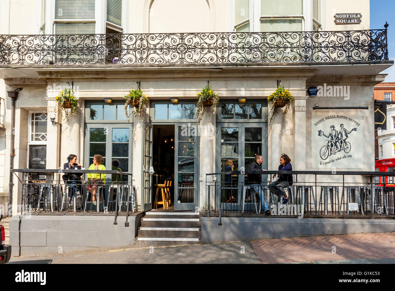 Small Batch Coffee Shop Brighton Sussex Uk Stock Photo