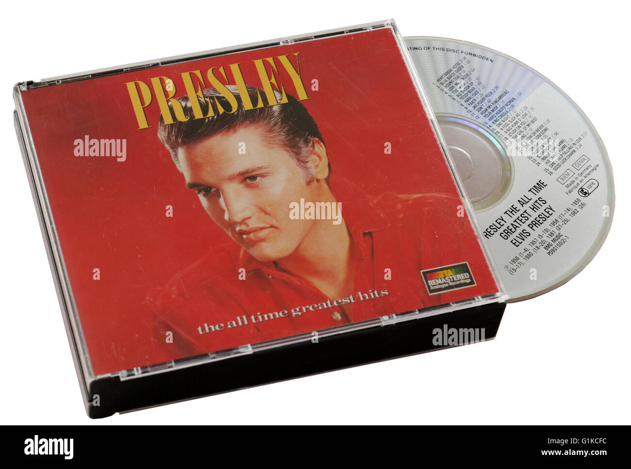 Elvis Presley Greatest Hits CD Stock Photo