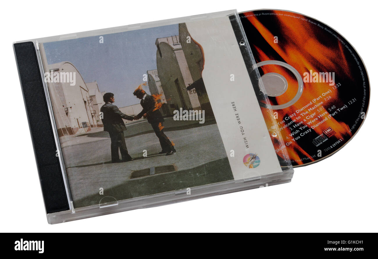 Pink Floyd Wish You Were Here CD Stock Photo