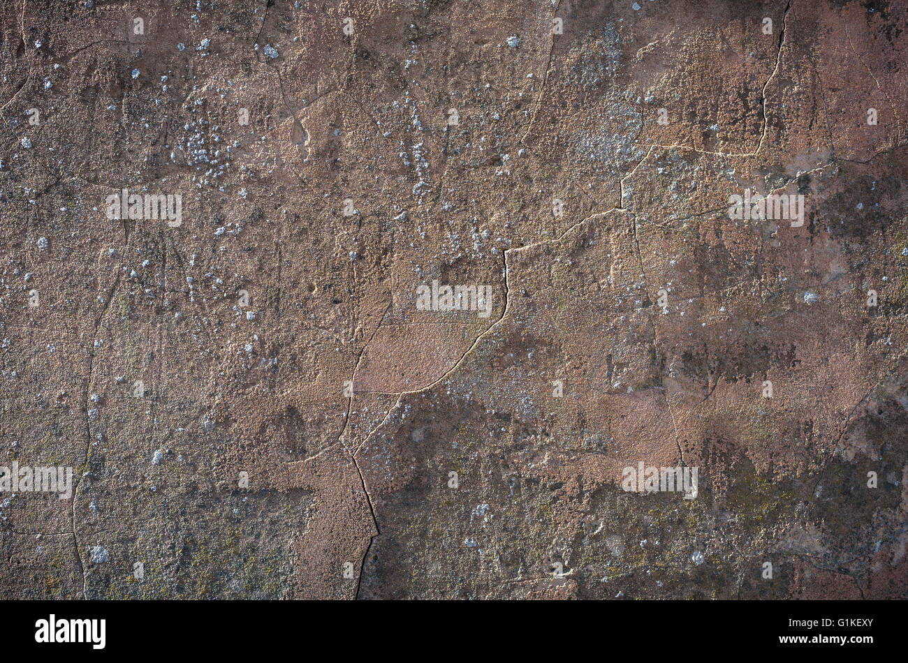 Old cracked plaster wall background. Stock Photo