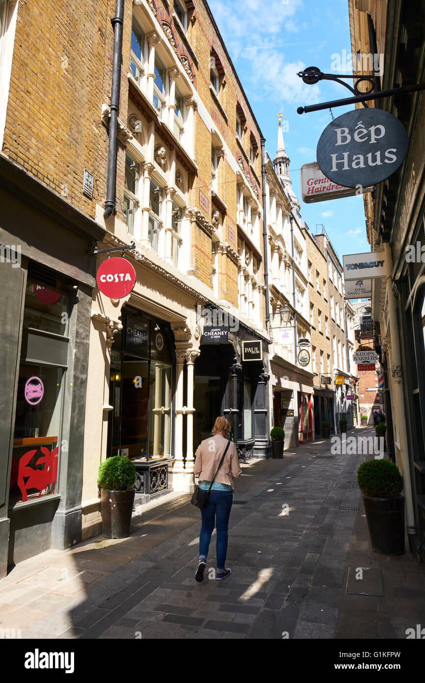 Bow Lane London UK Stock Photo Alamy