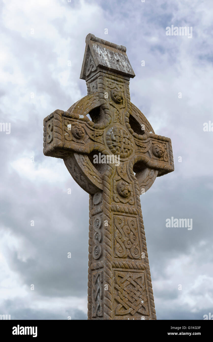 Irish High Cross with Celtic motifs at the Rock of Cashel, a.k.a. the