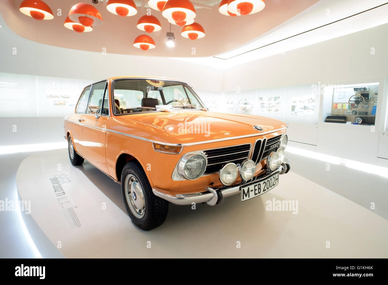 Cars and Motorbikes from the collection of the BMW Museum at Munich-Germany Stock Photo